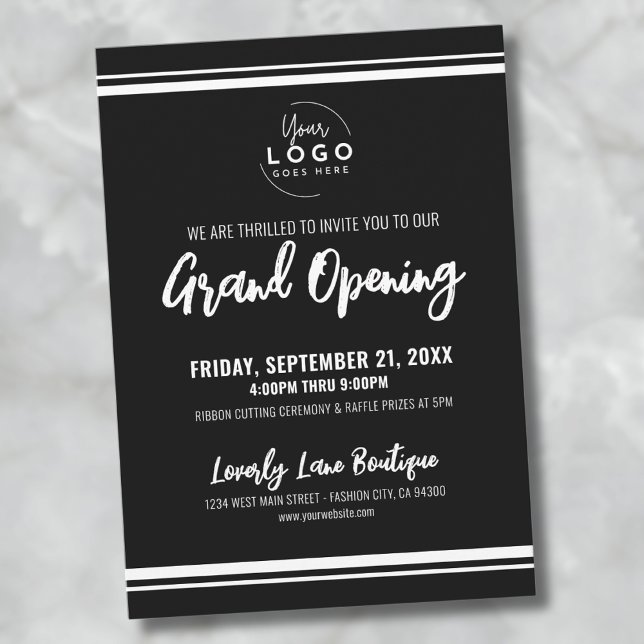 Logo Business Grand Opening Einladung (Logo Business Grand Opening Invitation )