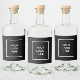 Logo-Business Minimalistisch Alkoholflaschenetikett