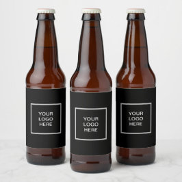 Logo-Business Minimalistisch Bierflaschenetikett