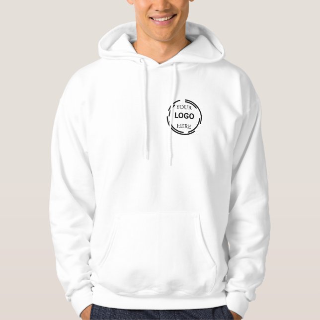 Logo-Business Moderne Minimal-Designs Hoodie (Vorderseite)