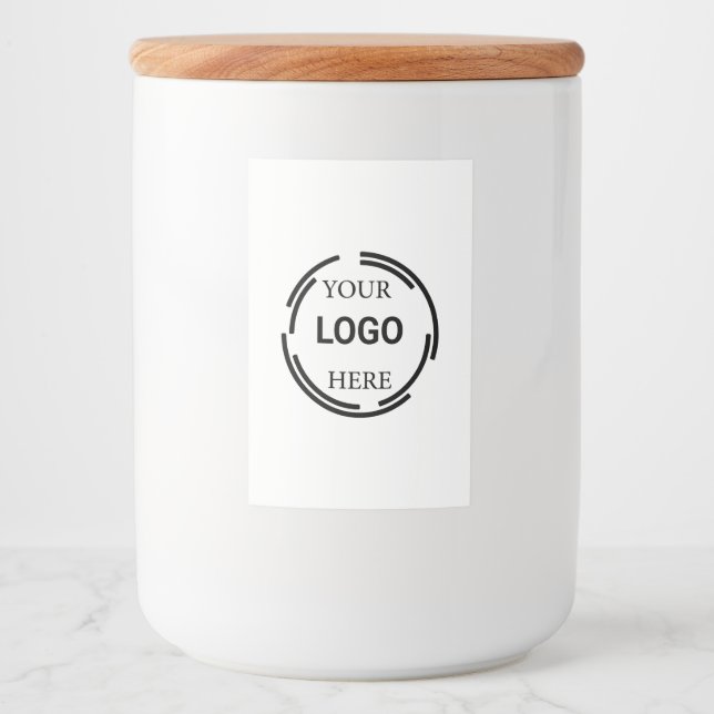 Logo-Business Moderne Minimal-Designs Lebensmitteletikett (Vorderseite)