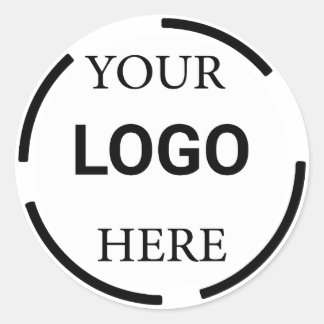 Logo-Business Moderne Minimal-Designs Runder Aufkleber
