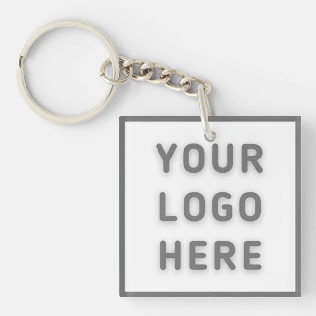 Logo Business Moderner Platz Schlüsselanhänger (Vorderseite)