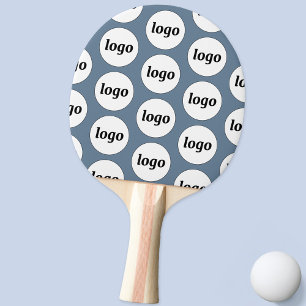 Logo Business Muster Promotional Dusty Blau Tischtennis Schläger