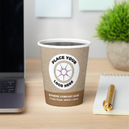 Logo-Business-Werbeaktion-Branding Pappbecher