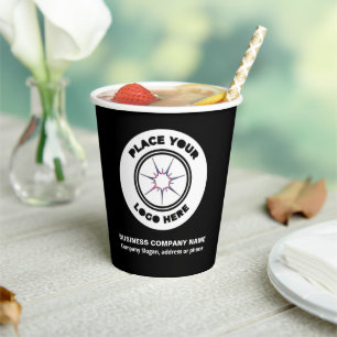 Logo-Business-Werbeaktion-Branding Pappbecher