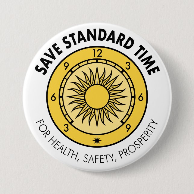 Logo-Button "Für Gesundheit, Sicherheit, Wohlstand Button (Vorderseite)