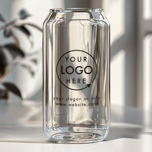 Logo Can Glass Verre à boire personnalisé pour e