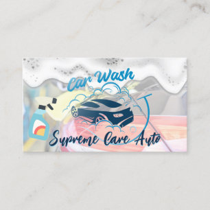 Logo "Car Wash and Bubbles"   Soap Suds Visitenkarte