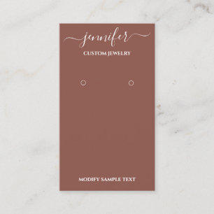 Logo Carte bijoux artisanale Rose Brown