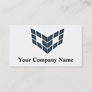 Logo Carte de visite bleu Abstraits Carrés