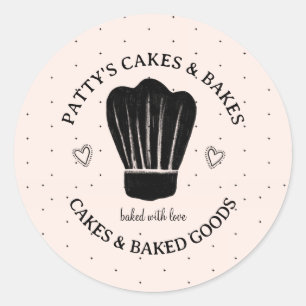 Logo Casquette de Baker Pink Black Étiquette de pr