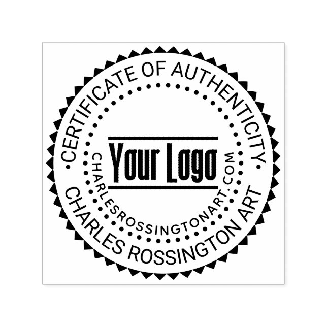 Logo "Certificate Authenticity" #7 Name URL Permastempel (Design)