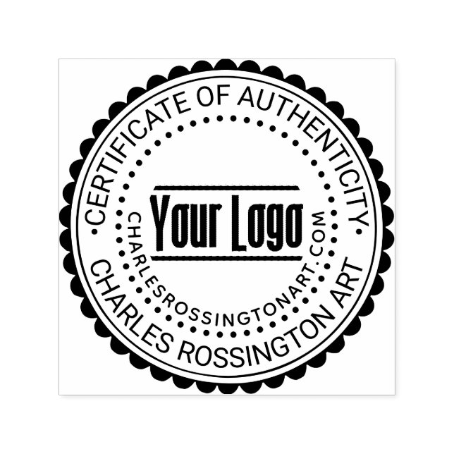 Logo "Certificate Authenticity" #7B Name URL Permastempel (Design)