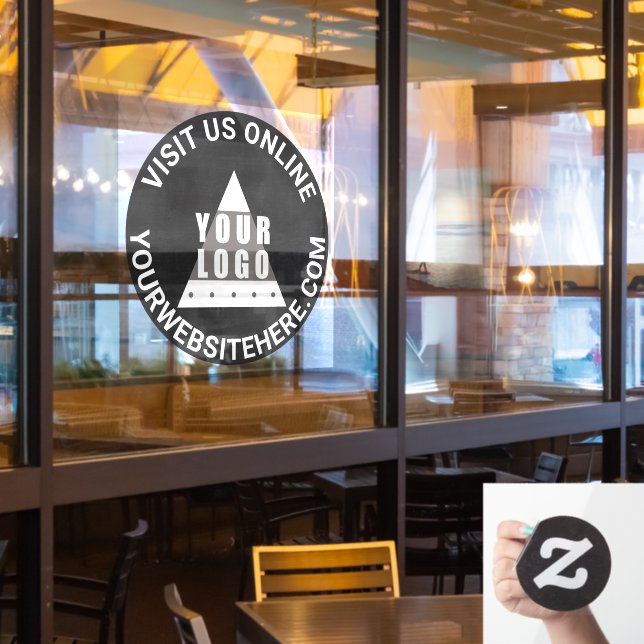 Logo-Chalkboard Runden Sie Ihren Text im benutzerd Fensteraufkleber (Restaurantfenster)