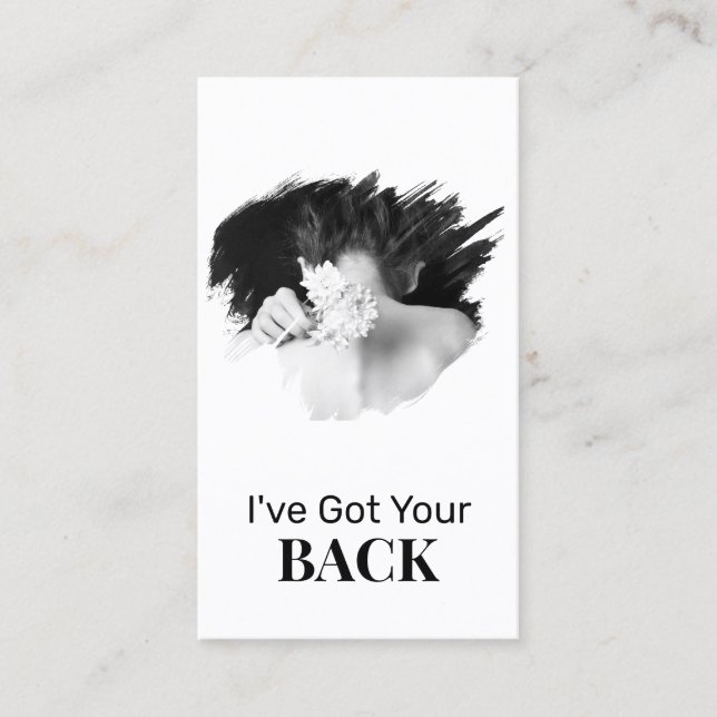 *~* Logo Chiropraktiker Chiropraktischer Wellness- Visitenkarte (Vorderseite)