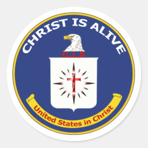 Logo CIA Runder Aufkleber