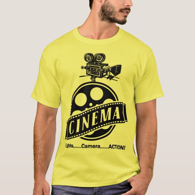 Logo CINEMA et T-shirt graphique (Devant)