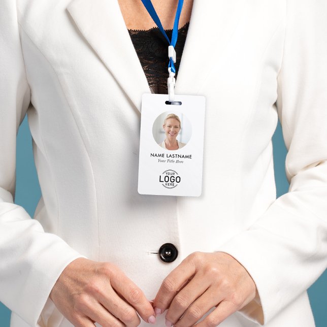 Logo Circle Foto Einfach Minimalistisch sauber wei Ausweis (Von Creator hochgeladen)