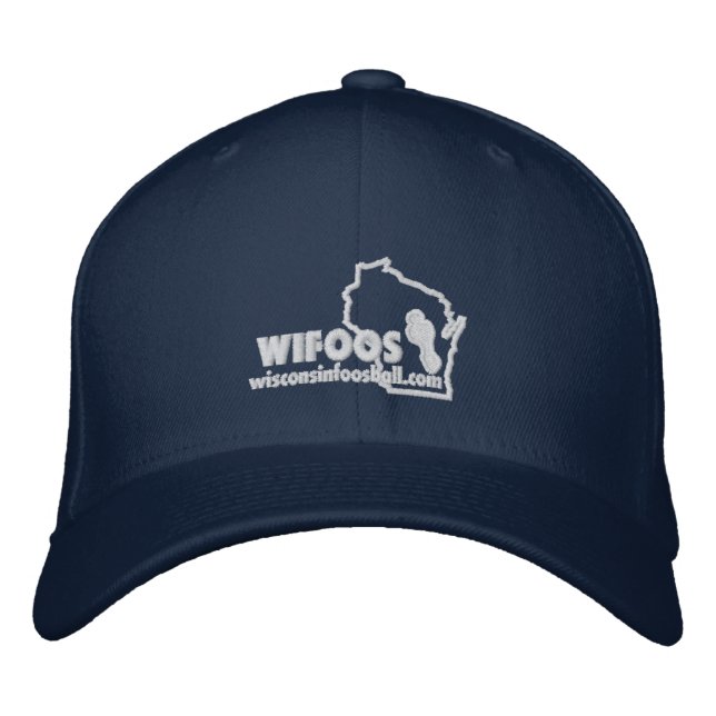 Logo classique blanc en gros plan en Casquette (Devant)