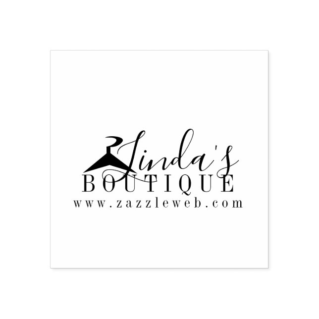 Logo "Closing Hanger" für Online-Boutique Gummistempel (Prägung)