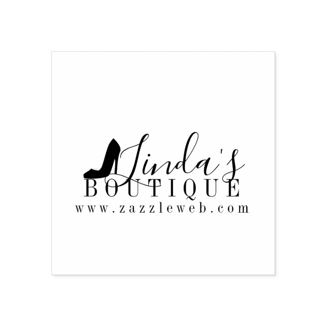 Logo "Clothing Online Boutique" anzeigen Gummistempel (Prägung)