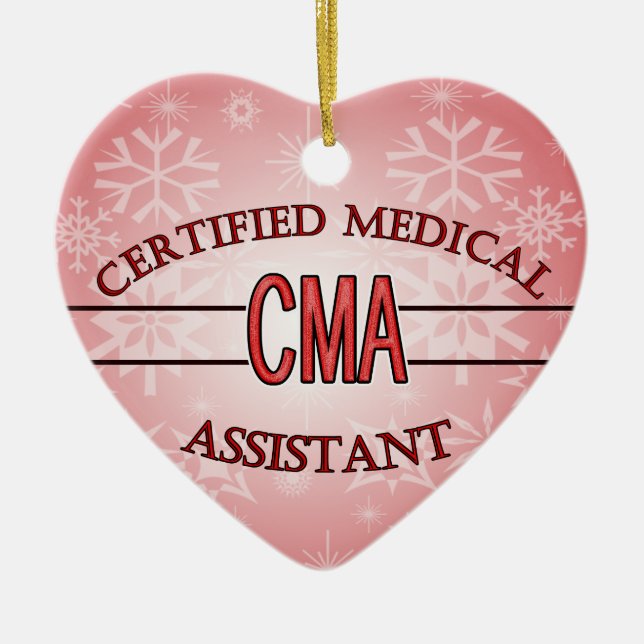 LOGO CMA ZERTIFIZIERTER MEDIZINISCHER HILFE KERAMIK ORNAMENT (Vorne)