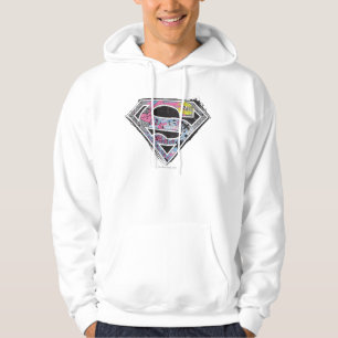 Logo-Collage für Supergirl Hoodie