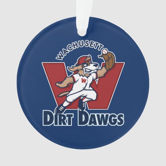 Logo collégial d'équipe de baseball de Dawgs de (devant)