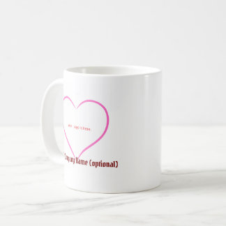Logo commercial personnalisé tasses à café - nom p