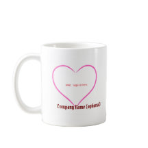 Logo commercial personnalisé tasses à café - nom p