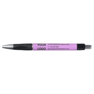 Logo commercial promotionnel et stylo texte