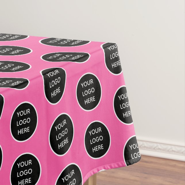 Logo Company Hot-Pink-Werbung Tischdecke (Beispiel)