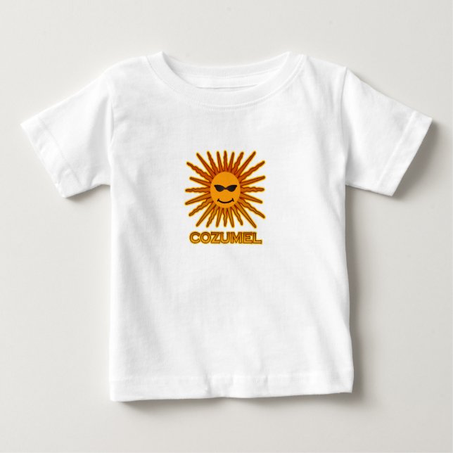 Logo Cozumel Mexiko Sun Baby T-shirt (Vorderseite)