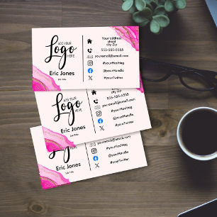 Logo Custom BUSINESS LOGO und Social Media Bus hin Visitenkarte