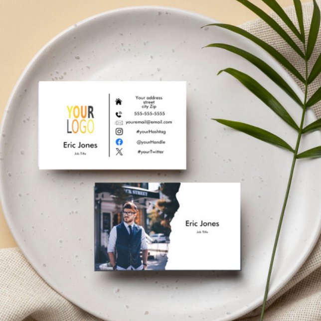 Logo Custom BUSINESS LOGO und Social Media Bus hin Visitenkarte (Von Creator hochgeladen)