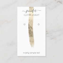 Logo Custom Juwelier Card Social Media Gold Paint Visitenkarte