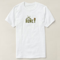 Logo d'abeille et miel T-shirt