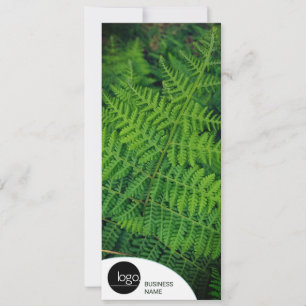 LOGO D'AFFAIRES GREEN FERN CARTE DE REMERCIEMENTS