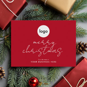 Logo d'affaires Joyeux Noël Carte de vacances