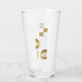 Logo DamienJ en verre à boire