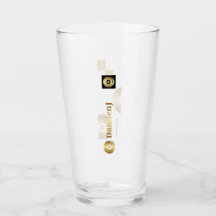 Logo DamienJ en verre à boire