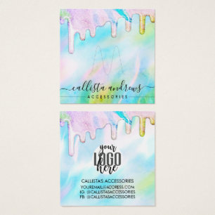 Logo d'anneau de Parties scintillant Holographique