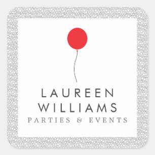 Logo de ballon rouge Stickers personnalisés