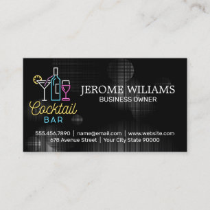 Logo de bar à cocktails   Mixologie Bartend Carte 