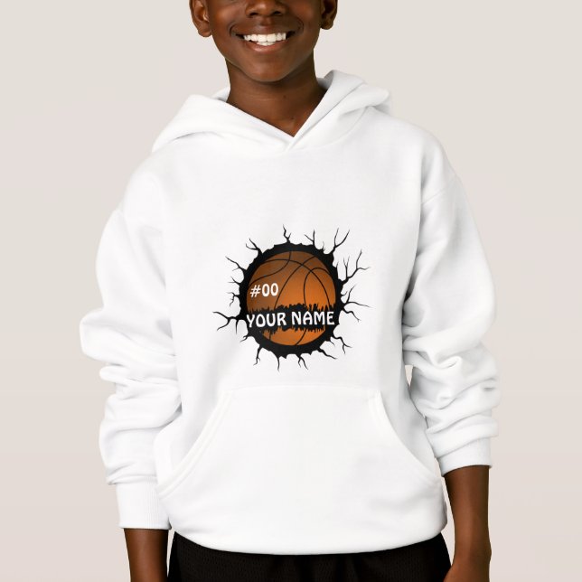 Logo de basket-ball, Basketball Nom personnalisé (Devant)