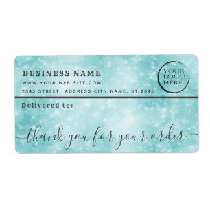 Logo de la bokee bleue merci étiquette d'envoi com