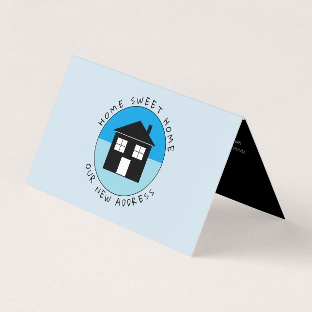 Logo de la Maison Bleue, Carte de changement d'adr (Devant)