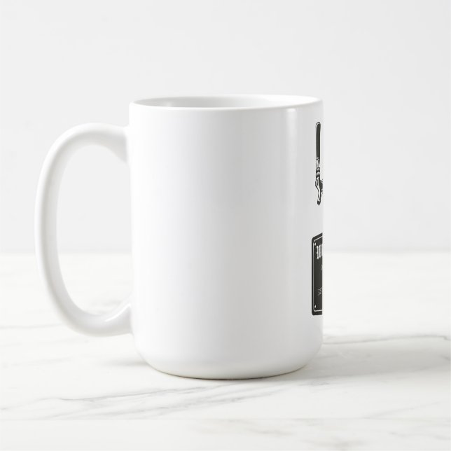 Logo de la tondeuse Whiskey Lane 15oz. Mug (Gauche)