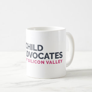 Logo de l'avocat des enfants Mug de café blanc